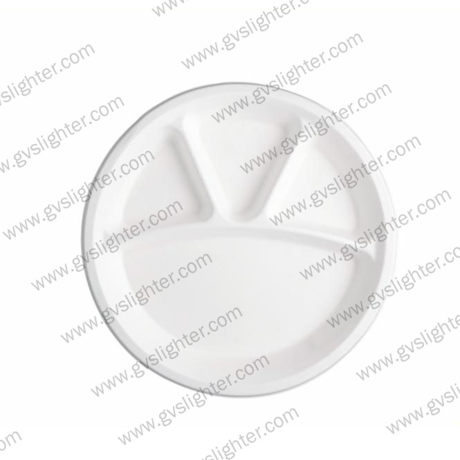 11/4 Cane Pulp natural 4 Compartment CP Plate Thalis