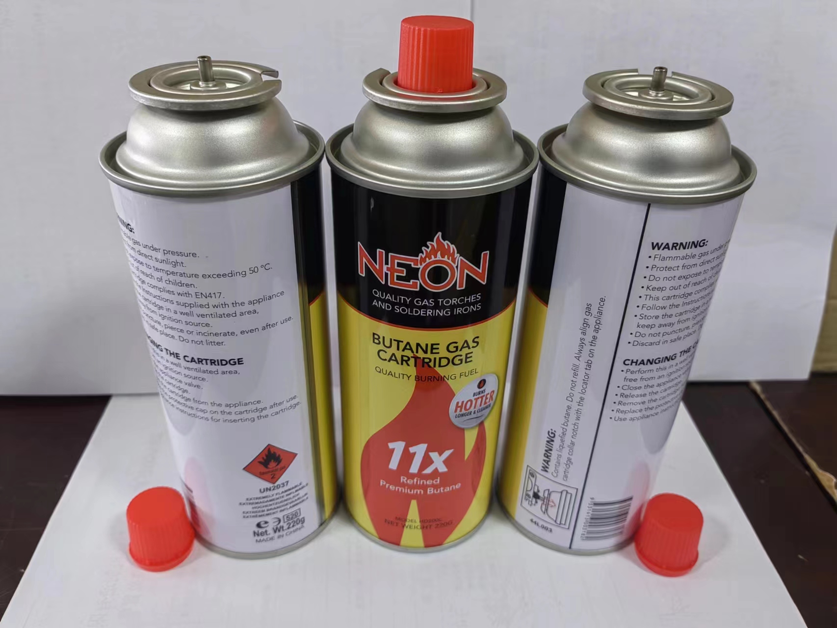 Butaane Gas Cartridge Quality Burning Fuel Burns Longer & Cleaner